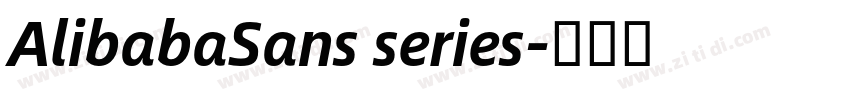 AlibabaSans series字体转换
